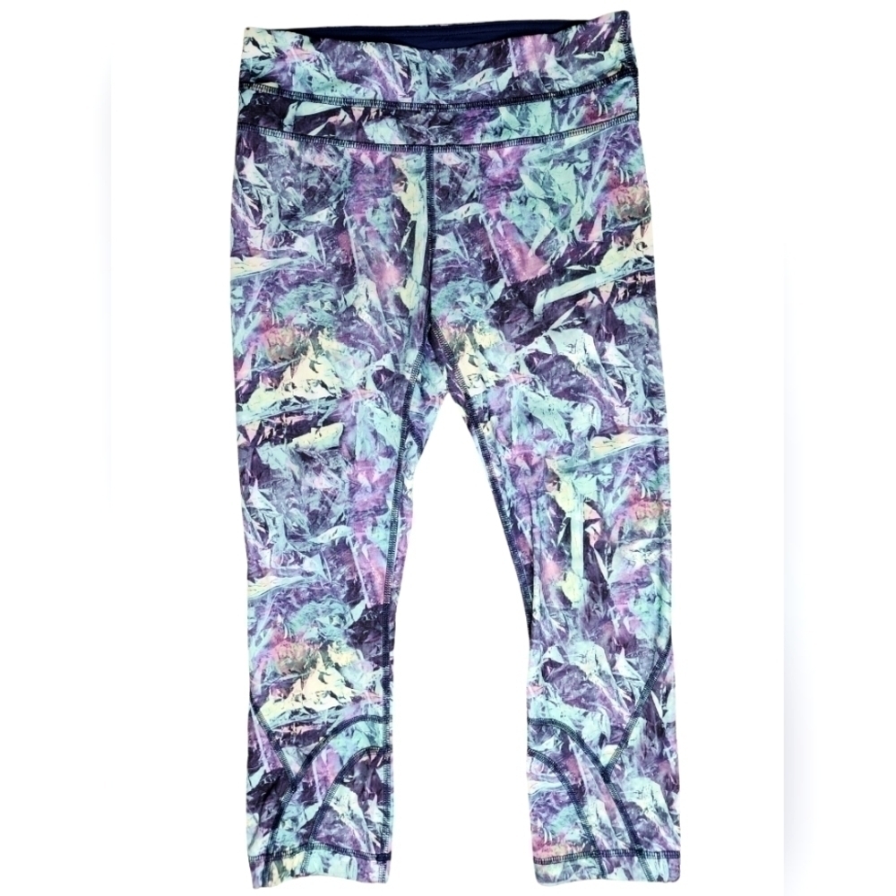 Lululemon Run: Inspire Crop II *All Full-On Luxtreme Iridescent Multi, Sz 4 - Picture 2 of 4